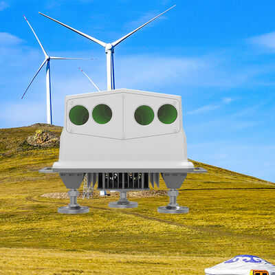 Intervallo di accelerazione meno 0,5 g a 0,5 g LiDAR del vento montato su Nacelle con testa ottica IP67 progettata per la misurazione precisa del vento sulle turbine