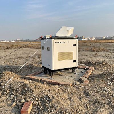 buy I pesci luna d'esplorazione 3d di lidar di velocità del vento di doppler distanziano l'affitto di lidar di risoluzione 30m 75m online manufacture