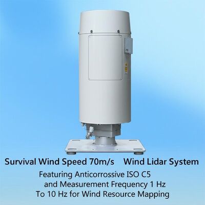 buy Velocità del vento di sopravvivenza 70 m/s Sistema di radar del vento dotato di ISO C5 anticorrosivo e frequenza di misurazione da 1 Hz a 10 Hz per la mappatura delle risorse del vento online manufacture