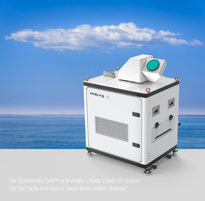 gamma d'esplorazione di distanza 4km-8km di rilevazione di linea di mira di lidar di velocità del vento di doppler 3d vasta