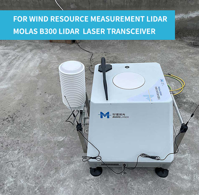 8 ricetrasmettitore del laser di lidar del vento di terra dei pesci luna B300 del fascio per la misura delle risorse del vento