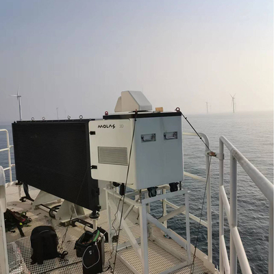 lidar d'esplorazione del vento di doppler 3d, misura offshore terrestre del vento di lidar