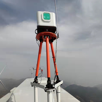 gamme simultanee di misure della nl 10 dei pesci luna di lidar del vento di tempo di volo