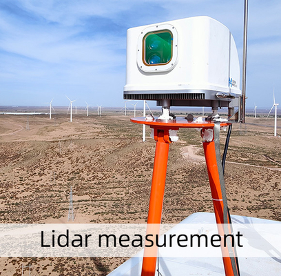 dispositivo del giacimento del vento di misura del vento di lidar di vettore di 50m-200m/400m/750m